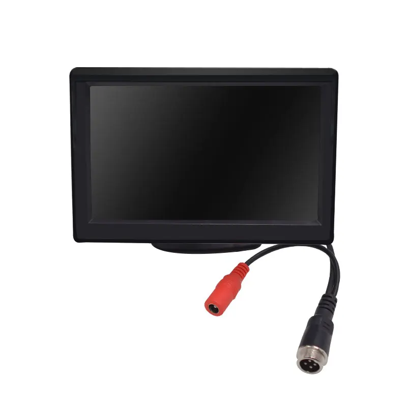 Tela de monitor de carro TFT - LCD de cor digital HD -  5 polegadas, PAL / NTSC - Ideal para câmera de reverso de estacionamento