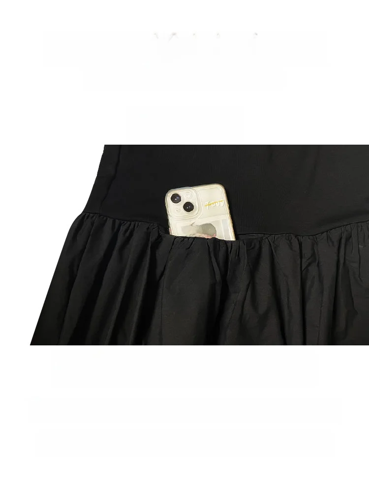 Bla Long Svel Dr femmes été 2025 Simple t-shirt style décontracté Dr viande dissimulant fleur bourgeon jupe coréenne Sle ample...