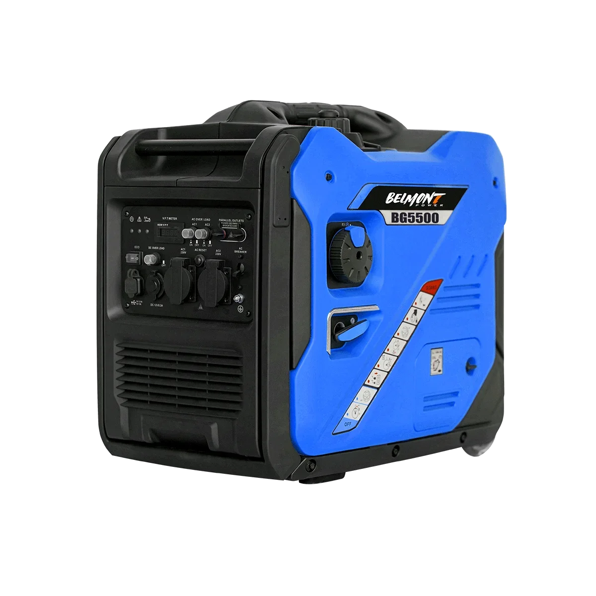 50-60Hz 5KW 5.5KW Portable Silent Inverter Gasoline Generator for Home Backup