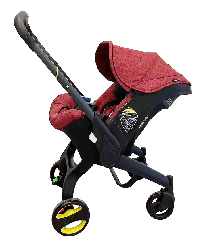 

Ultimate Baby Safety Stroller & Car Seat Combo – Integrated Design with Newborn Cradle, Bamboo Charcoal Fiber Textile,