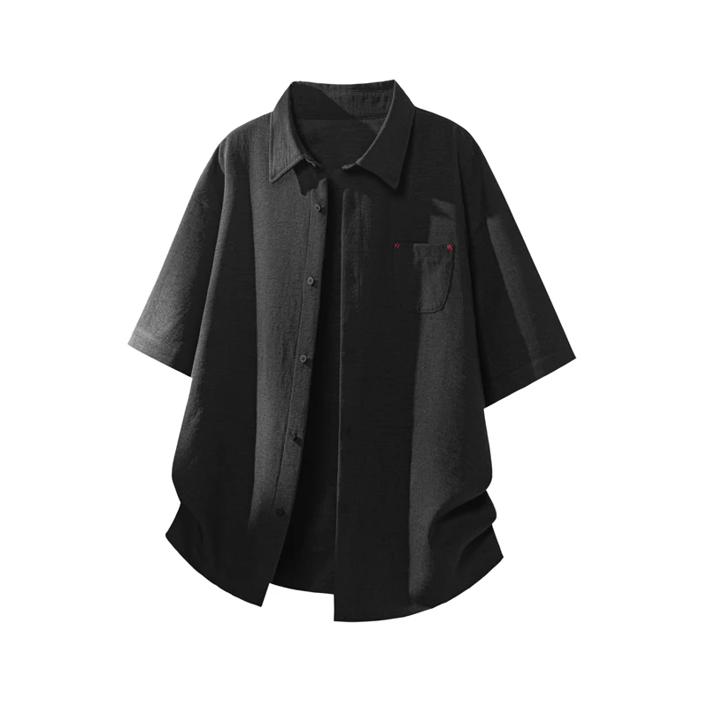 

Men's Streetwear Casual Short Sleeve Blouse Fashion Shirt Streetdress Hombre Male Clothing Spring Autumn Camisa Men's Shirts New