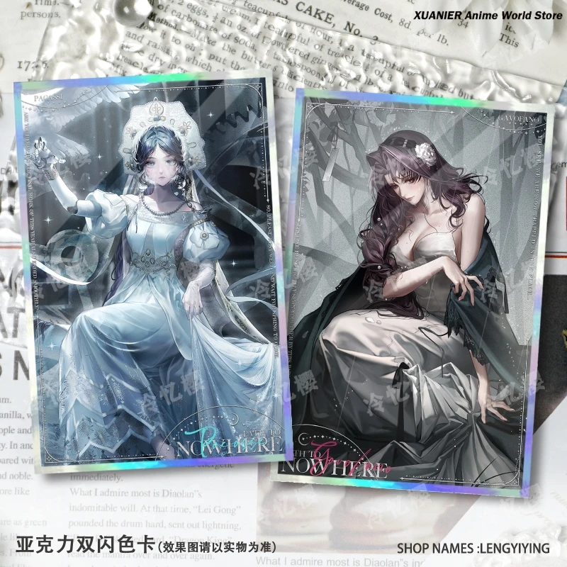 

Аниме «Путь в никуда» Langley Adela Hamel Gavofano, акриловая двойная вспышка, коллекция цветной бумаги, фирменная карта