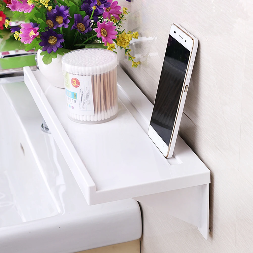 

1pc Multifunctional Table Organizer Storage Rack Desktop Bathroom Shelf Pen Holder Suction Cup Rack