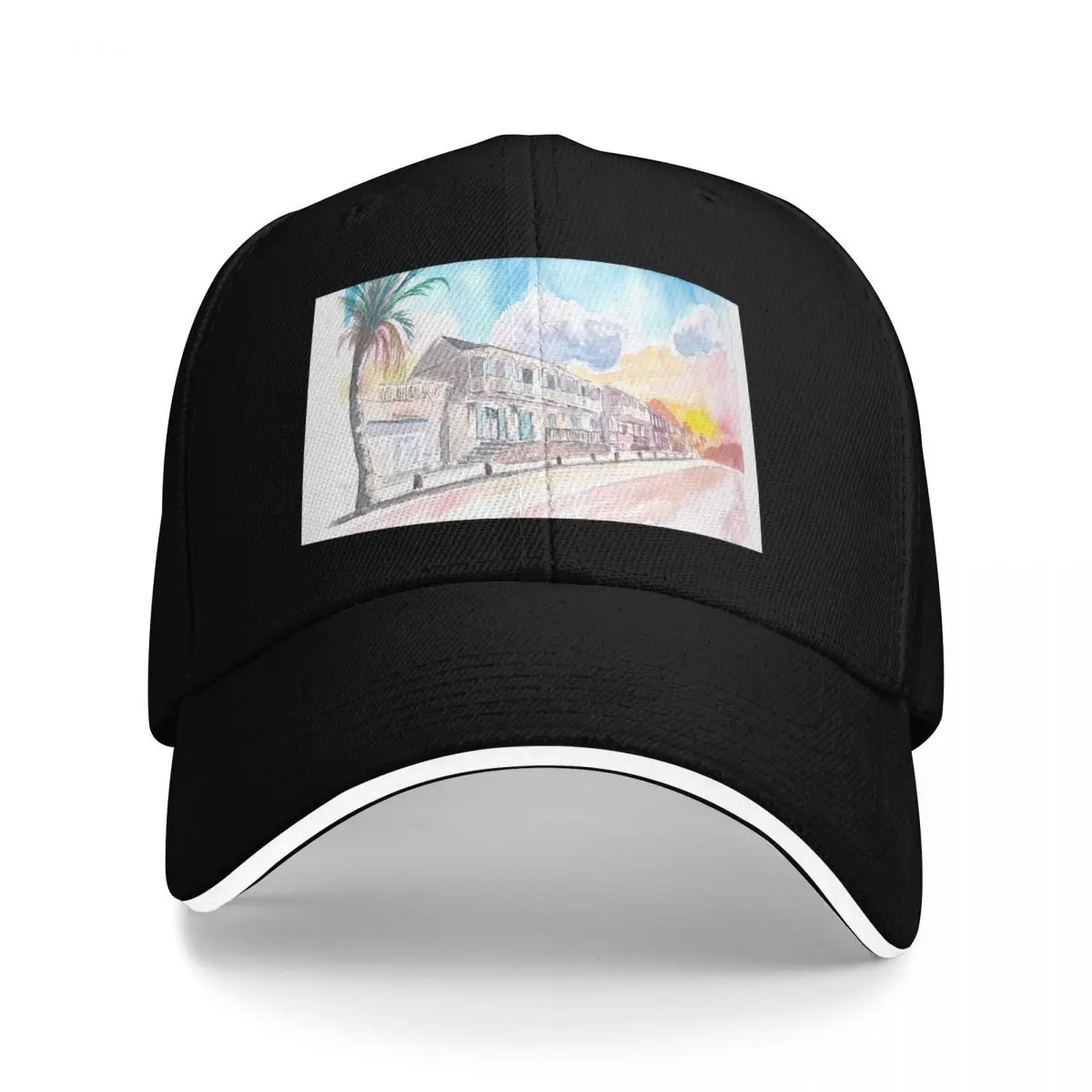 French Caribbean Vibes in Marigot Saint Martin Baseball Cap tea Hat Cosplay Men's Caps Women's