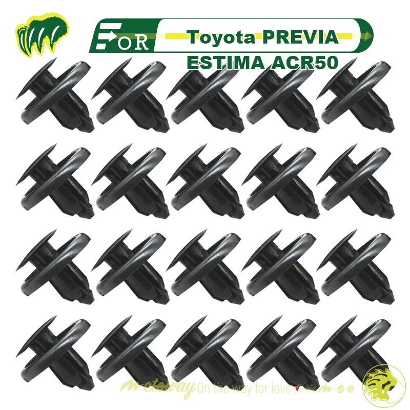 

20pcs Buckles For Toyota PREVIA ESTIMA ACR50 Fender Board Inner Lining Buckle Fastener Fixing Snap