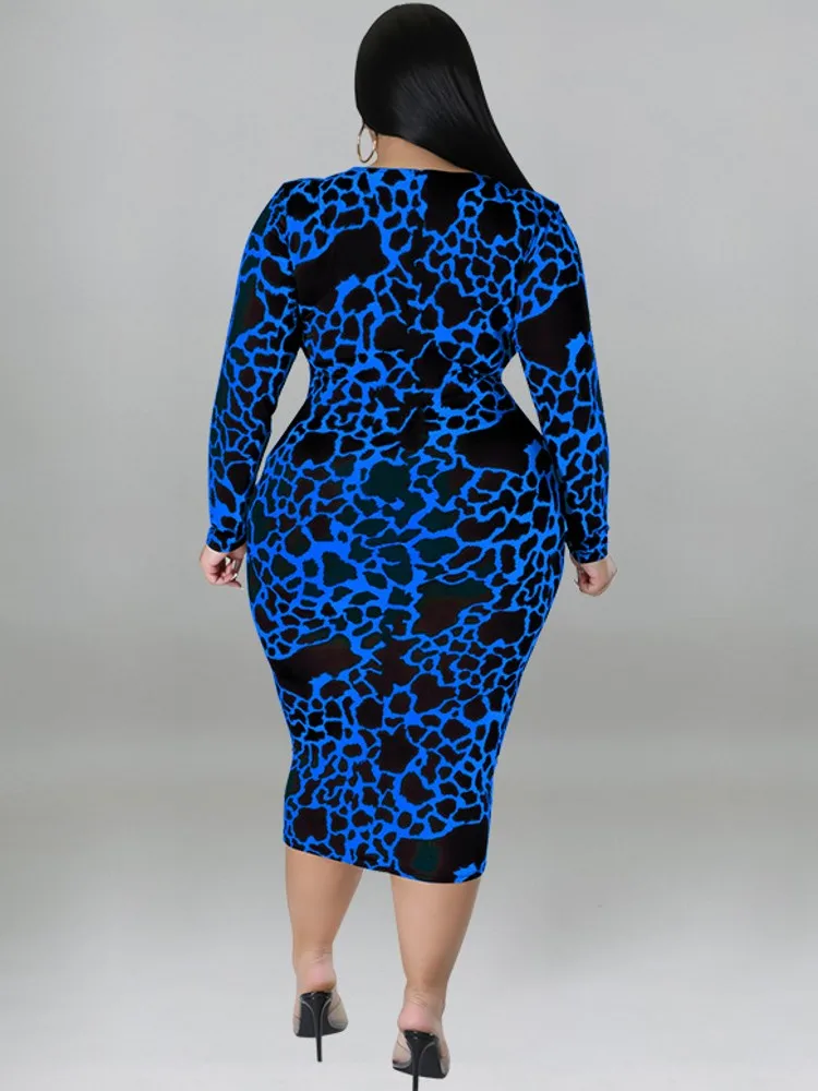 XL-5XL Plus Size Clothes Dresses Women Robes Spring Summer Long Sleeve Street Style Casual 3XL 4XL Big Size Midi Dress Oversized