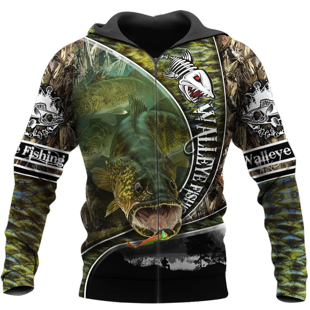 

Walleye Fishing 3D Printed Men Hoodie Harajuku Streetwear Pullover Autumn Sweatshirt Unisex Casual Jacket Tracksuit