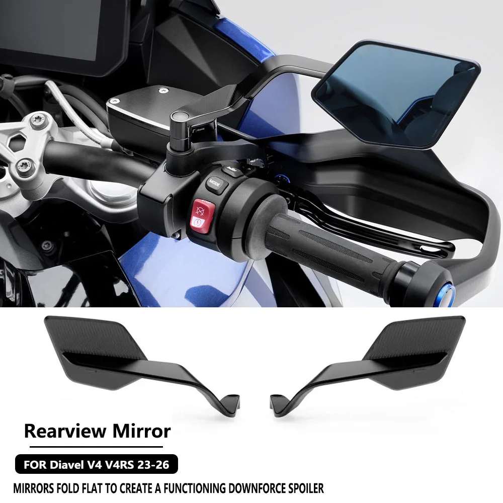 

For Ducati Diavel V4 V4RS 2023-2026 Motorcycle Aluminium Rearview Mirrors Stealth Max Mirror Side View Mirror