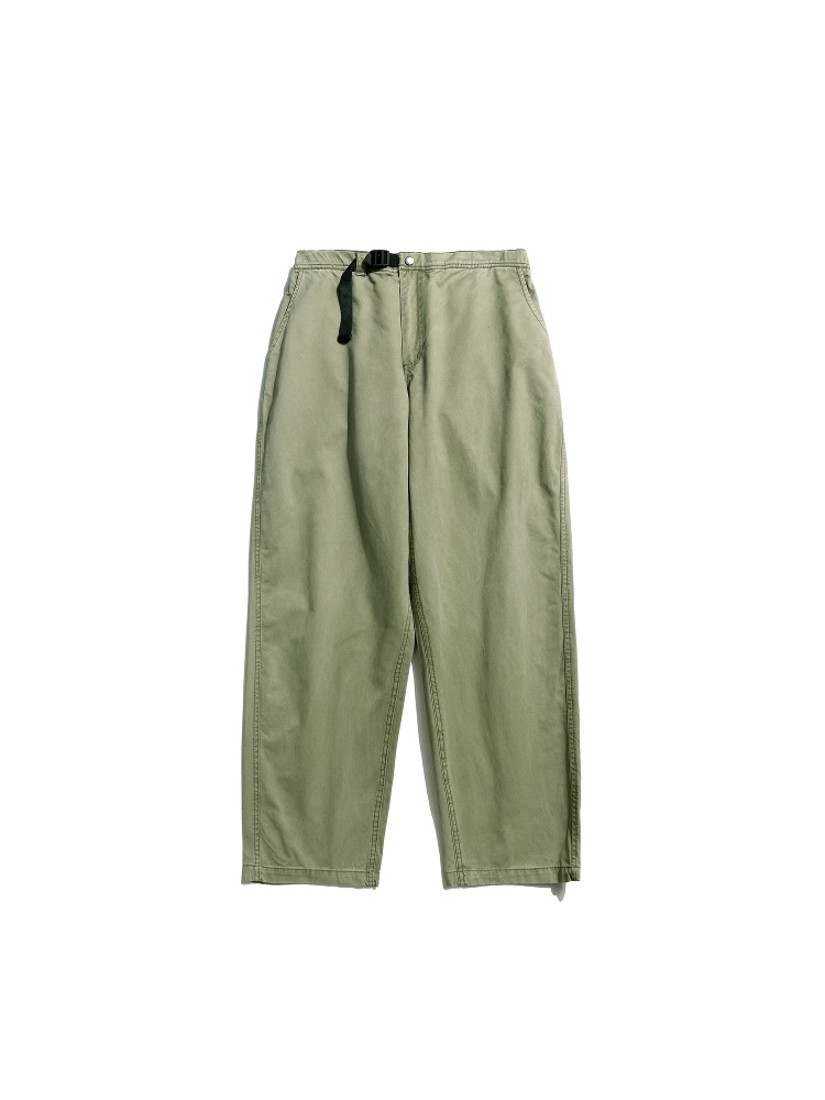 

OHOD Vintage Waed Straight Leg Work Pants Casual Loose Fit Trousers Youthful Sle Spring Autumn Seasonal Faion