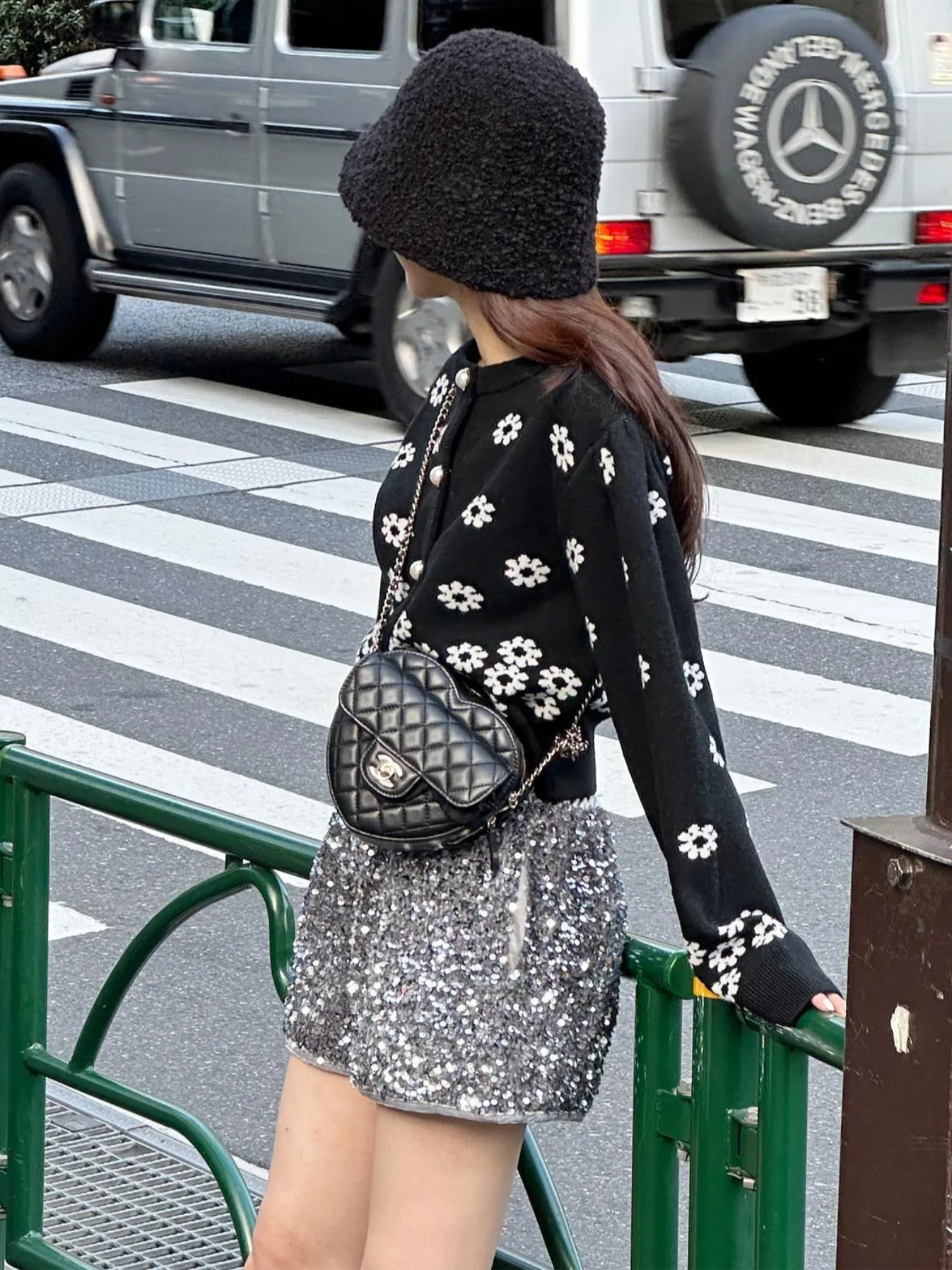 한국 스타일 달콤한 꽃무늬 올매치 니트 스웨터 여성용 가을 겨울 신상 라운드 넥 싱글 버튼 고급스러운 느낌 스웨트...