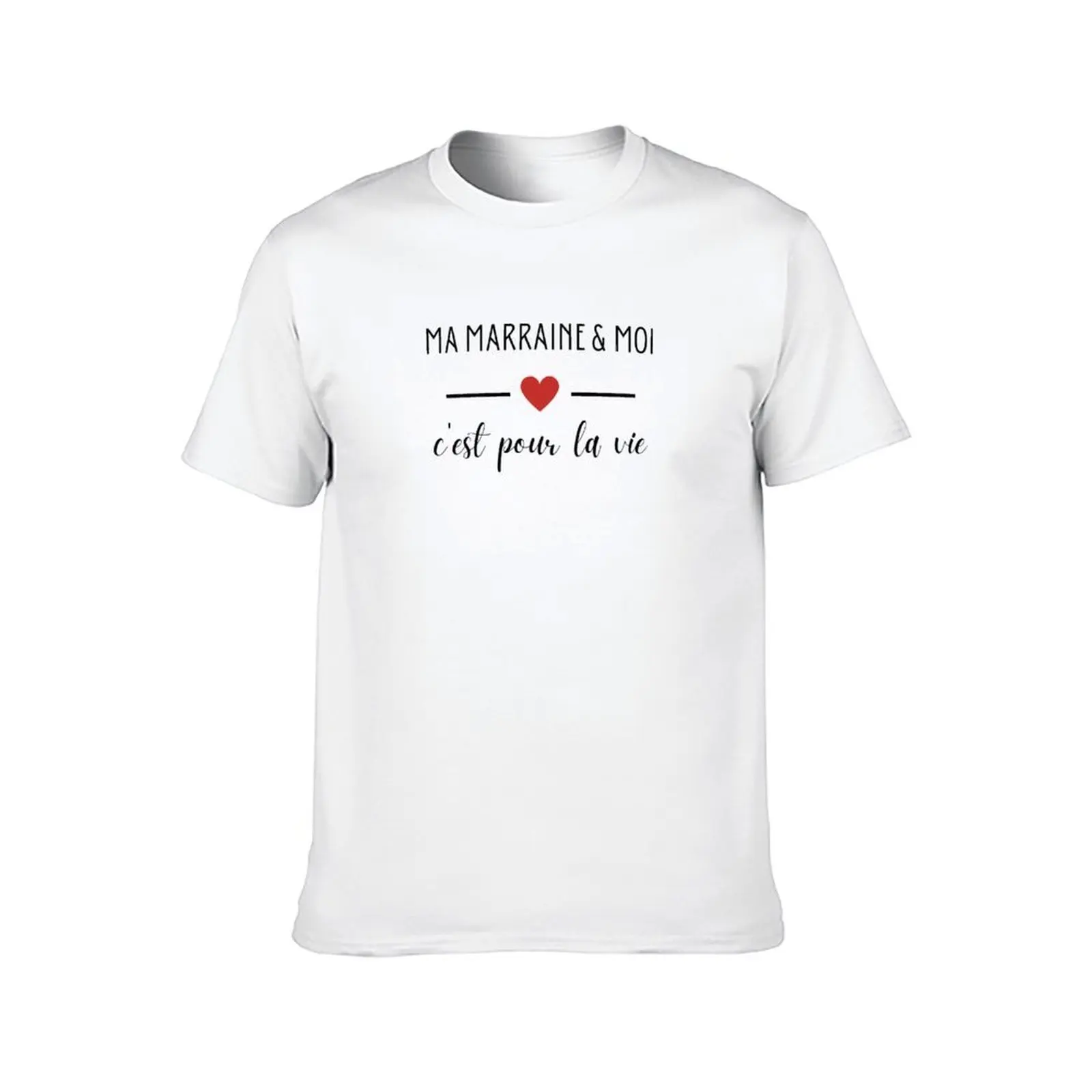 تي شيرت Ma Filleule et Moi Cest Pour La Vie تي شيرت قطني عالي الجودة تي شيرت أنيمي تي شيرت كبير الحجم