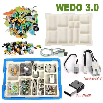 NEW WeDo 3.0 Robotics Construction STEAM Set for Scratch 3.0 Wedo 2.0 Core Set Building Blocks Technical Bricks Educational Toys