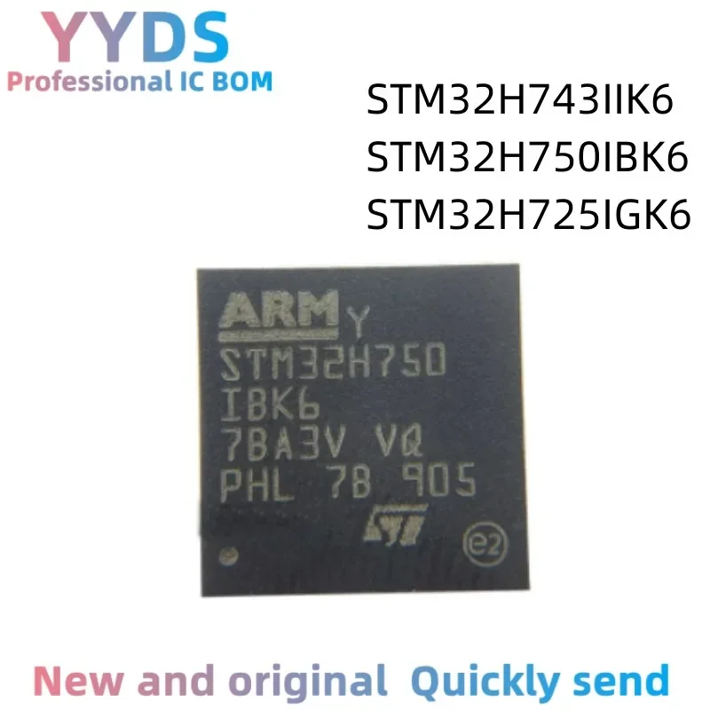 

STM32H725IGK6 STM32H743IIK6 STM32H750IBK6 Original Integrated Circuit BGA176