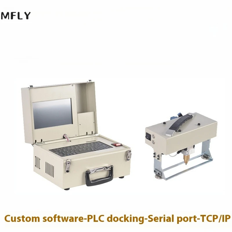 Portable Marking Machine VIN Code 125*30 Pneumatic Metal Dot Peen Marking Machine Plotter Printer Coding Machine