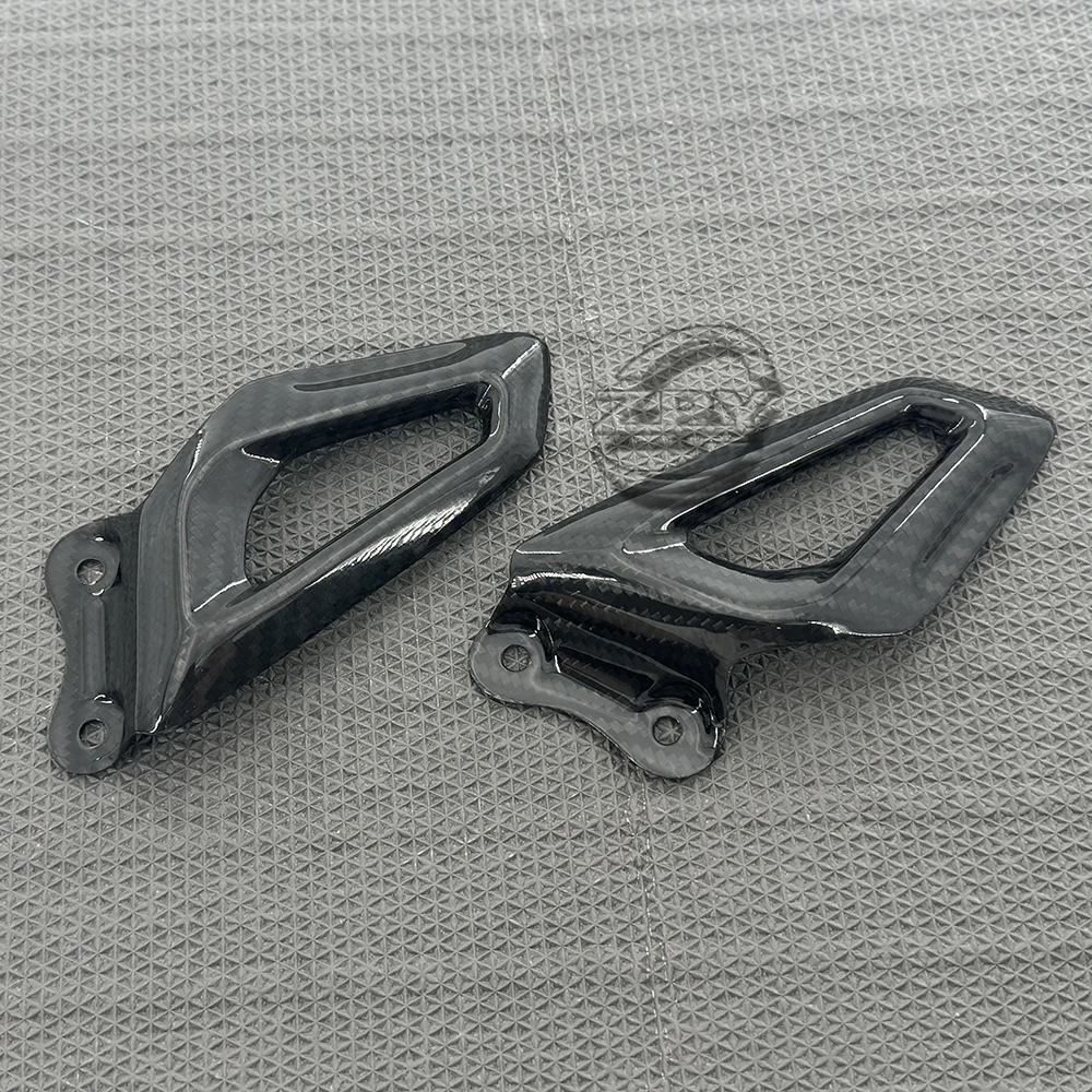 100% 3k Carbon Fiber For BMW S1000RR 2019 2020 2021 2022 2023 2024 Motorcycle Accessories Heel Plates Guards Footrests