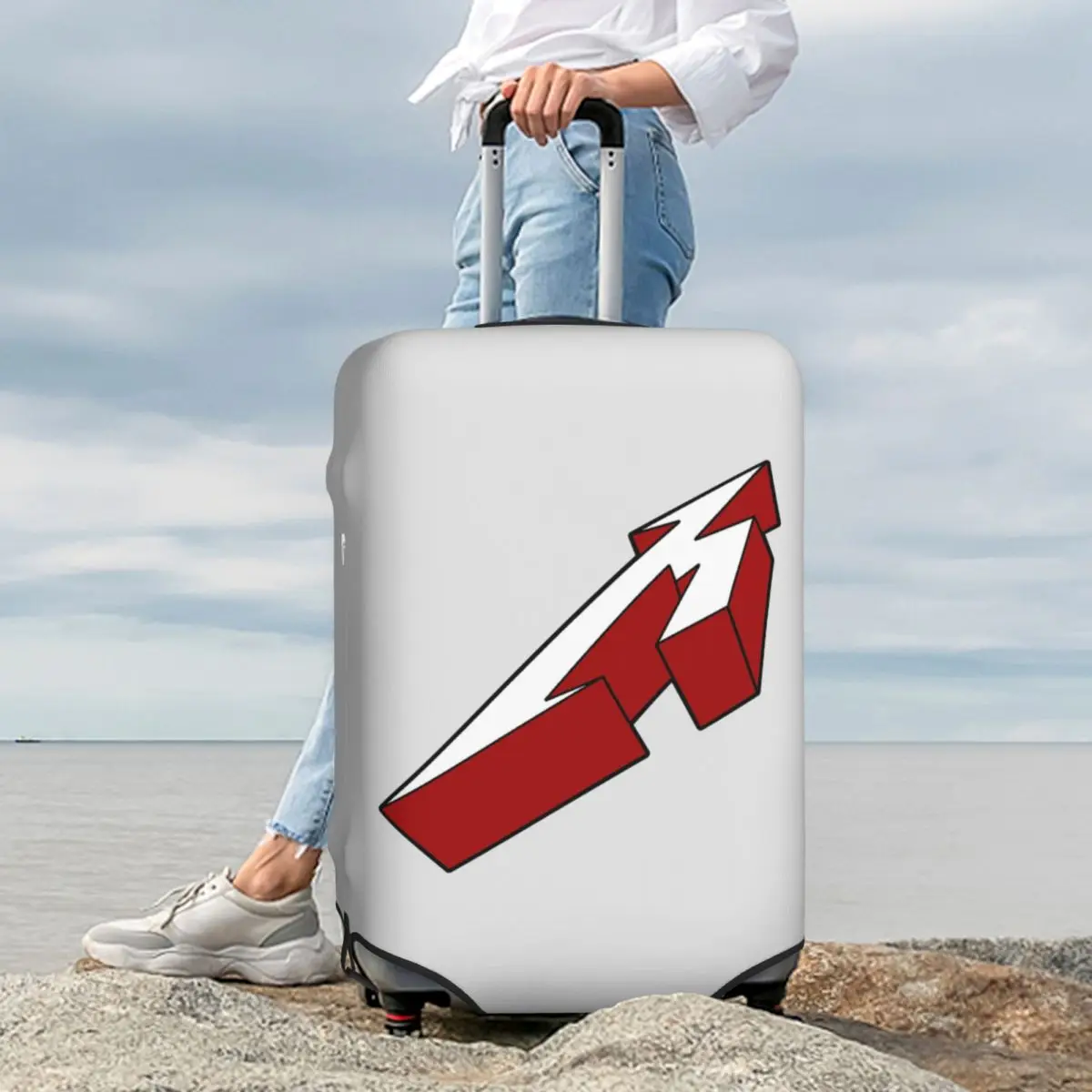 

Metallicas M72 Word Tour (1) Suitcase Cover Protection Elastic Travel Luggage Protector Covers for 18-32 Inch