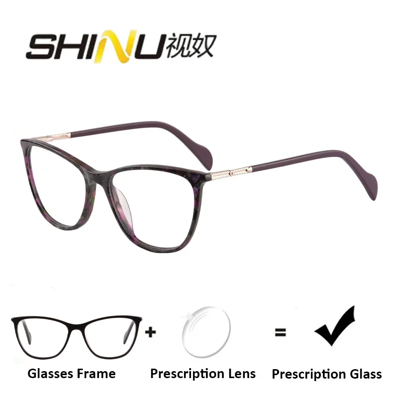 

Очки для близорукости, ацетатные оправы для женщин, очки мультифокального класса, очки по рецепту, женские очки для близорукости