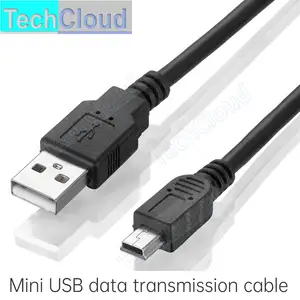 Bilashmart USB 2.0 Type A Male to Mini 5P Male Mini 5P USB Cable M/M Foil+Braided+PVC Shielded 30cm 50cm 1m 1.5m 1.8m 3m 5m