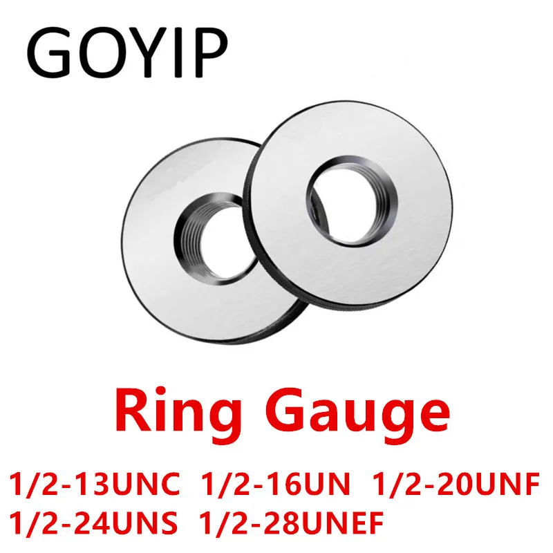 

1/2-13 1/2-16 1/2-20 1/2-24 1/2-28 UN UNF UNS UNC UNEF 2A American Standard Thread Ring Gauge Go And No-Go Gage