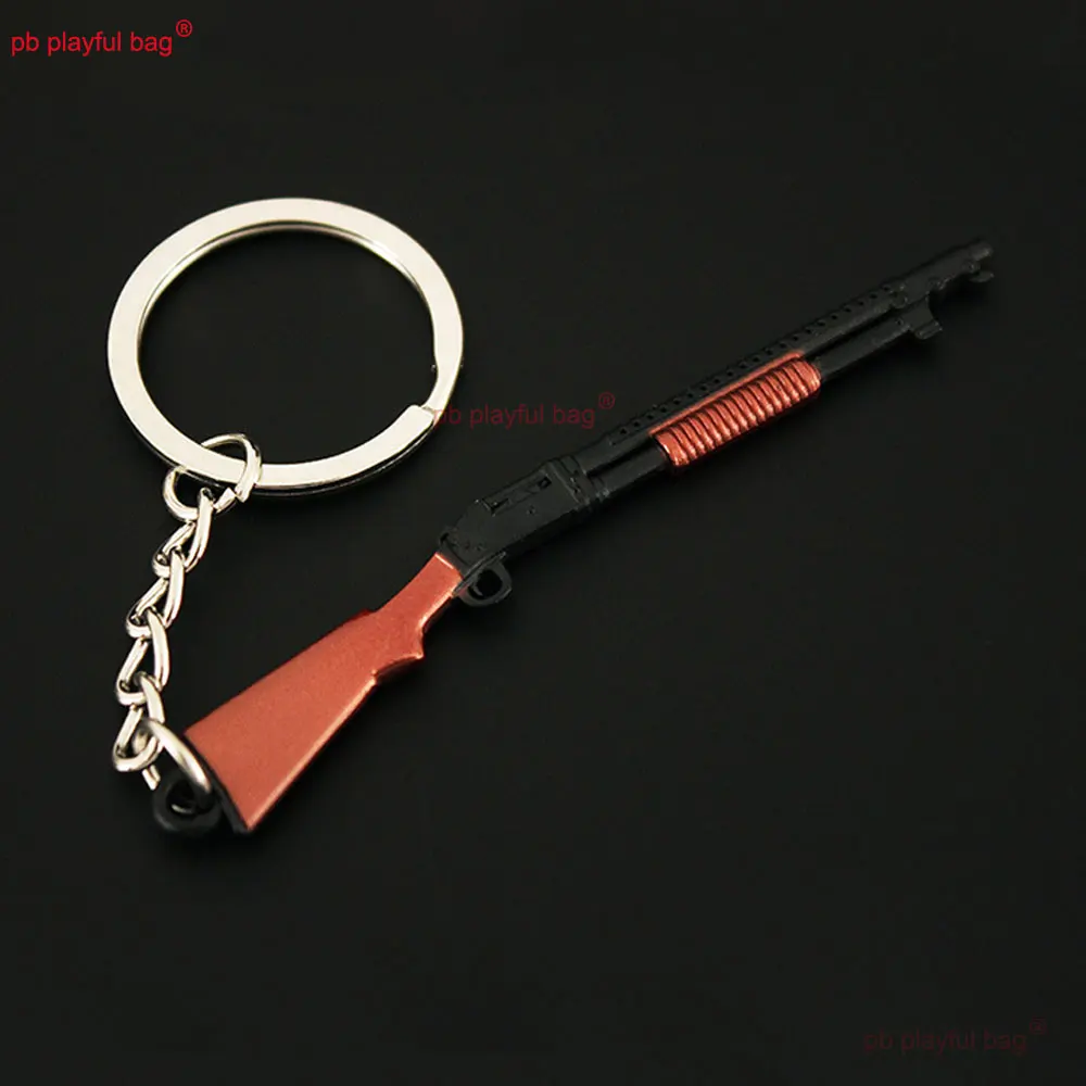 8cm 미니 S1897 총 모델 금속 장난감 펜던트 열쇠고리 액션 피규어 CS 게임 무기 주변기기 생일 선물 어린이 장난감 ZG385