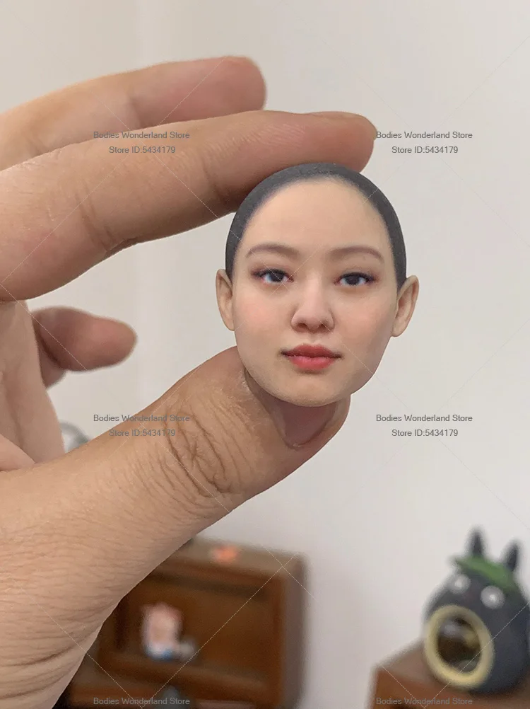 متوفر في المخزون 1/6 1/12 مقياس أنثى الجندي جيني كيم رئيس نحت المغني الكوري الجمال رئيس ل 12 ''6'' عمل الشكل دمية الجسم #5