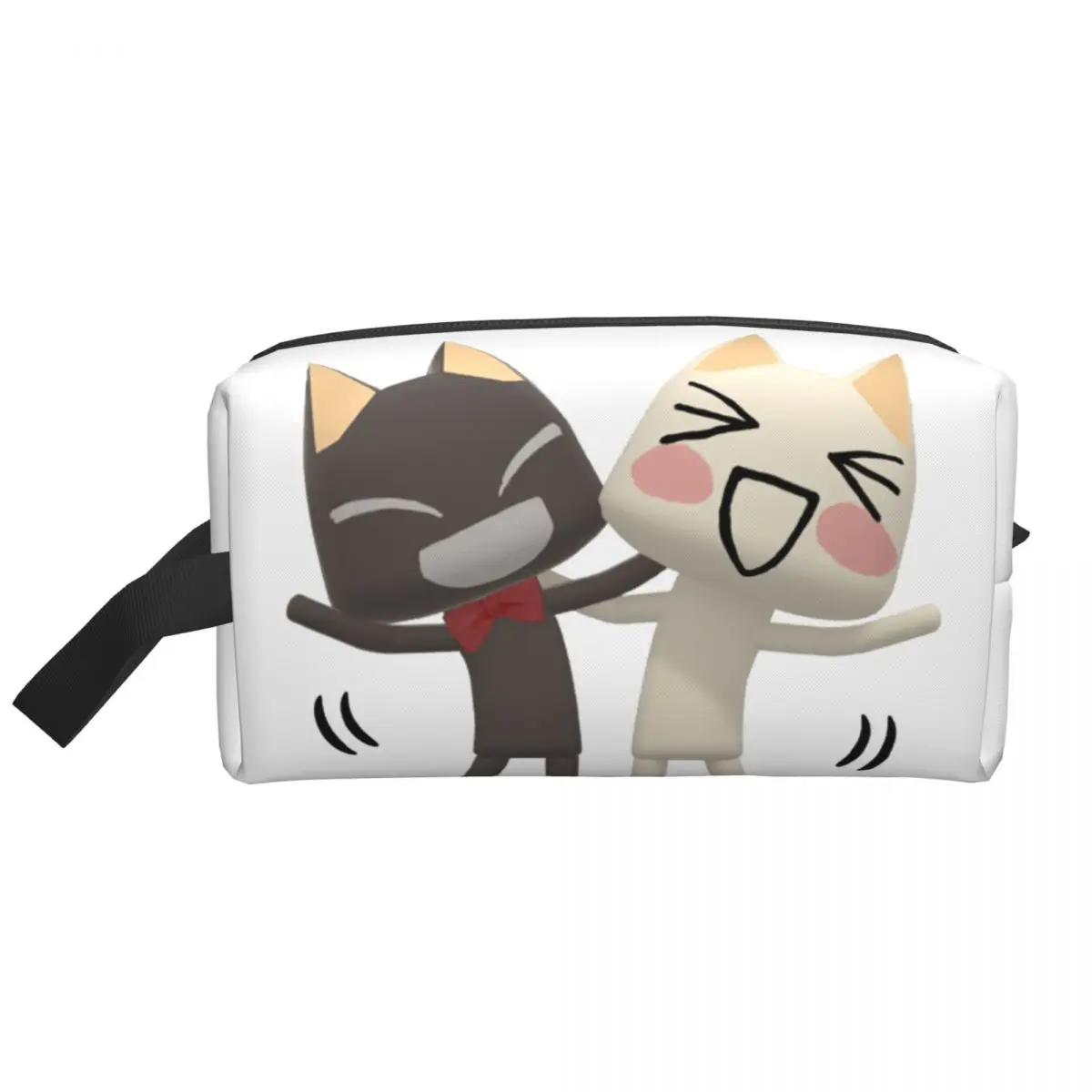 Toro Inoue Cat Makeup Bag Women Travel Cosmetic Organizer Kawaii Cartoon Animation Storage Toiletry Bags