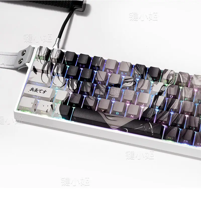 Attack on The Giant Commander Keycap Side Engraved Light Transmission Adaptation Mega Lion Mad 68 Miles From G75 Mage ATKRS6