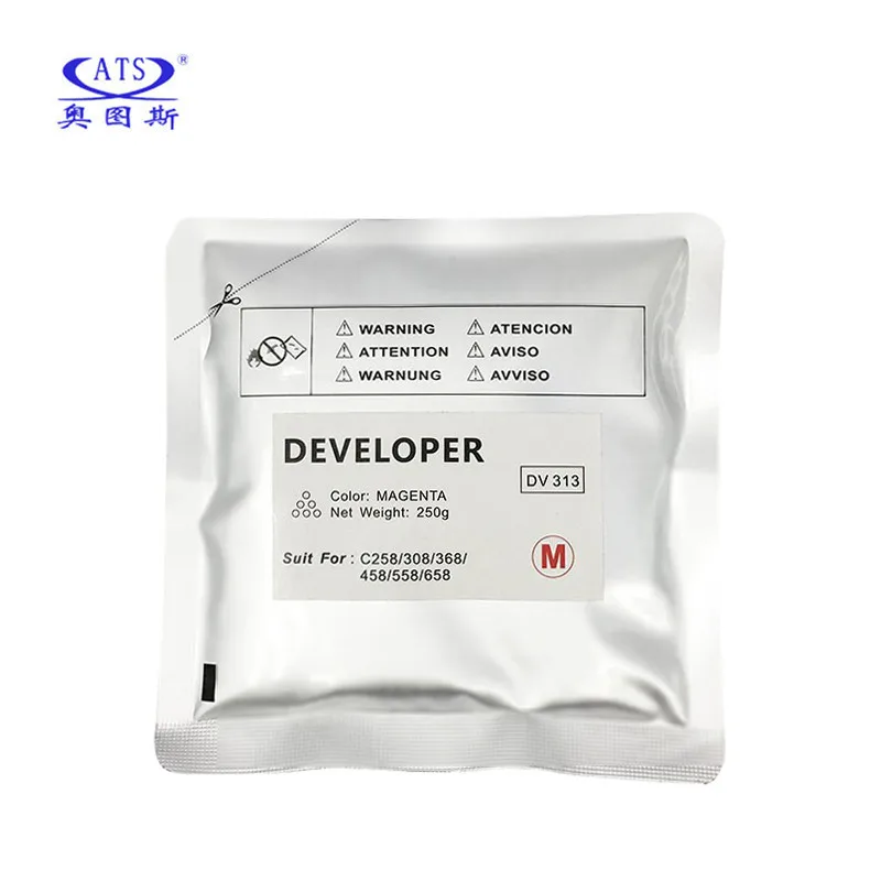 1Set dv313 DV313 Developer Powder For Konica Minolta C 308 458 558 658 258 368 C308 C458 C558 C658 C258 C368 DV-313 dv-313