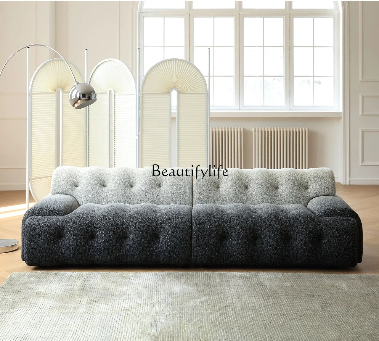 

lGradient Color Fabric Sofa Modern Minimalist Italian Minimalist Creative Designer
