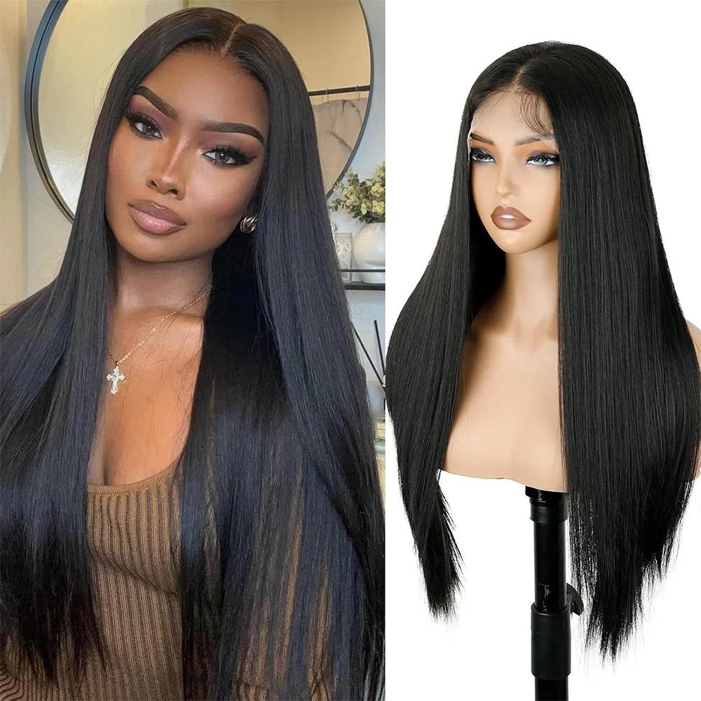 

16 42 Inch 13x4 HD Transparent Bone Straight Lace Front Wig 250 Density Brazilian 13x6 Lace Frontal Wigs Human Hair For Women