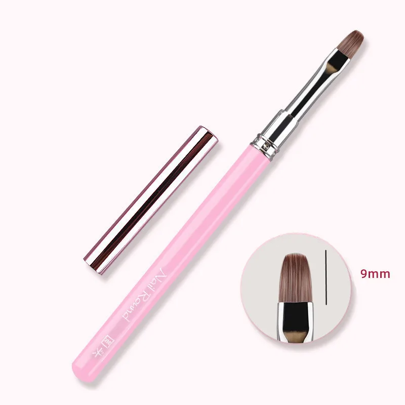 4 نمط مقبض شفاف مسمار الفن فرشاة قلم تلوين القلم كبير مربع جولة العلاج بالضوء القلم هالة القلم مسمار قلم رسم #1