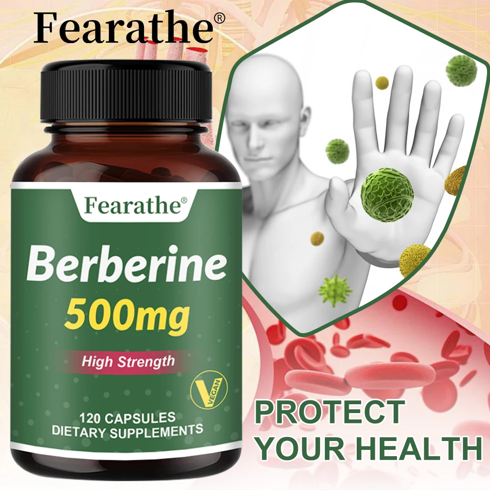 

Premium Berberine 500 Mg - 120 Capsules - Cardiovascular, Gastrointestinal, and Immune Health Support - Vegan, Non-GMO