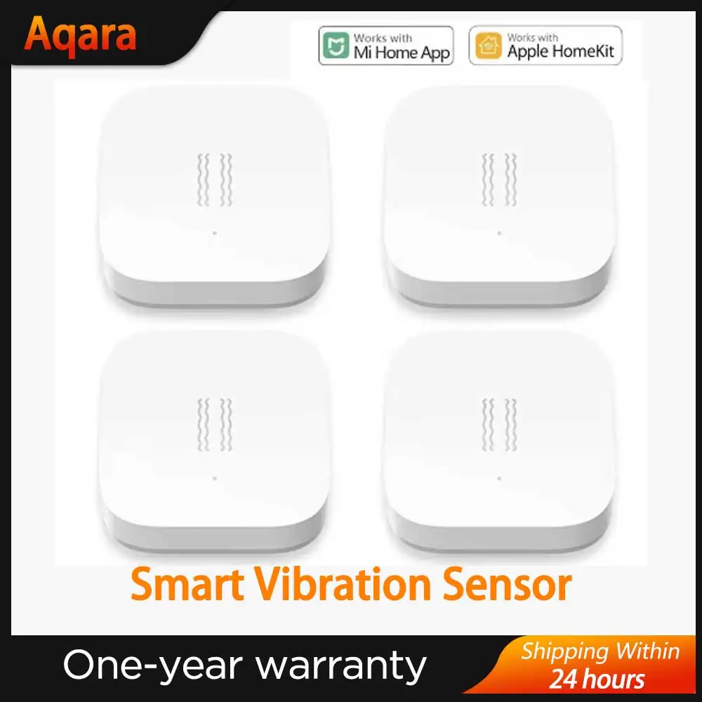 2024 Aqara Smart Vibration Sensor Zigbee Motion Shock Sensor Detection Alarm Monitor Built-in Gyro For Home Safety Mi Home KIT