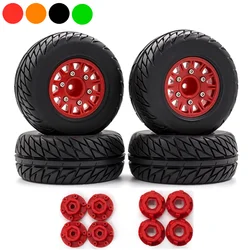 4Pcs 110mm 1/8 1/10 Short Course Truck Tire with 12mm 14mm 17mm Wheel Hex for TRAXXAS Slash ARRMA SENTON Vkar SCTX10 HPI RC Car