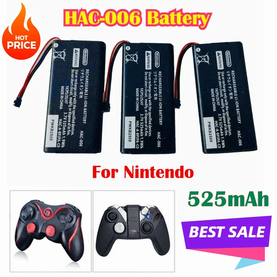

HAC-006 Battery for Nintendo Switch Ns Joy-Con Joycon Controller 525mA AC 006 HAC-BPJPA-C0 HAC-015/016 HAC-A-JCR-C0 Bateria