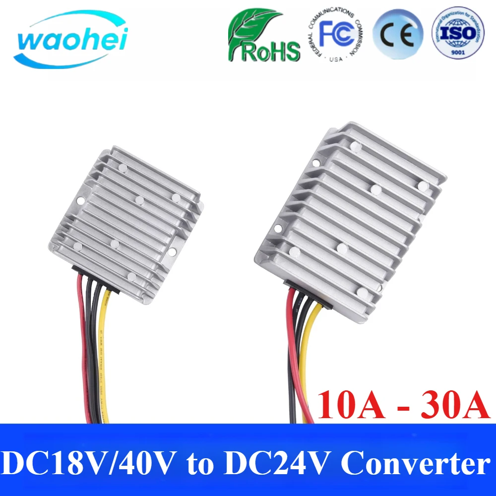 DC （18V/40V） to 24V10A-30A Auto Boost Buck Power Converter Regulator Stabilizer Voltage Supply Module For Car CE ROHS