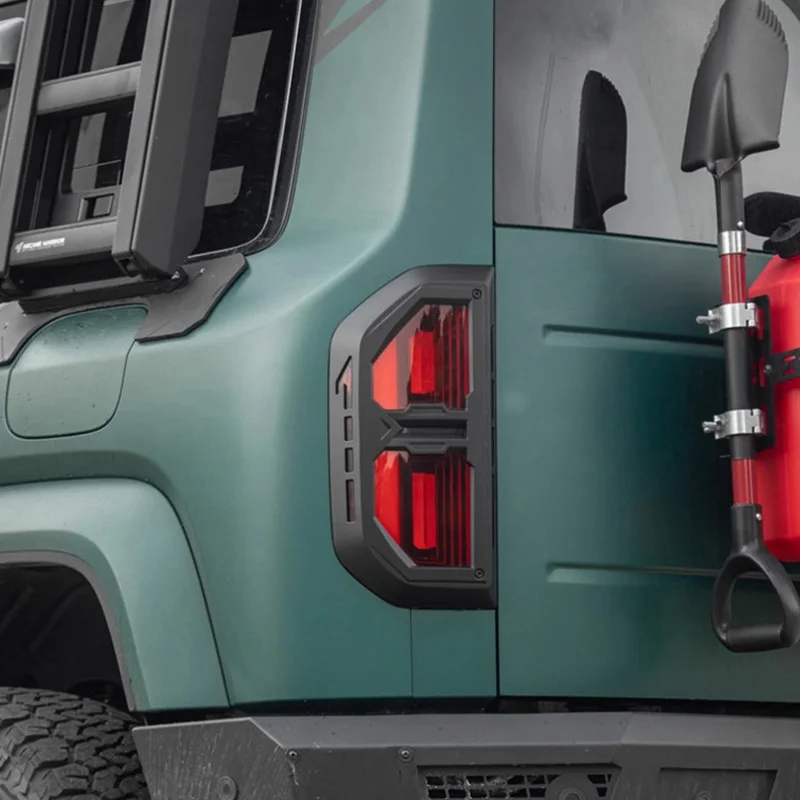 ل BYD FangChengBao معادلة ليوبارد 5 2023 2024 2025 نمط سيارة الضوء الخلفي ملصق الكسوة اكسسوارات الديكور عدة