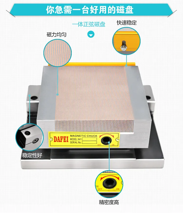 100x175/150x150mm Permanent Magnet Sine Plate | Magnetic Grinding Table with Inclination Suction Cup for Angle Setting