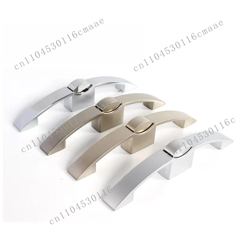 Hole Spacing 128mm Nickel Wire Drawing Color 10pcs/box Motorhome Caravan Push Lock Cabinet