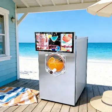 Commercial Slush Machine 12L+11L Large Capacity, Countertop Ice Slush & Milkshake Cold Drink Maker for Bar, Cocktail, Ice‑Cream