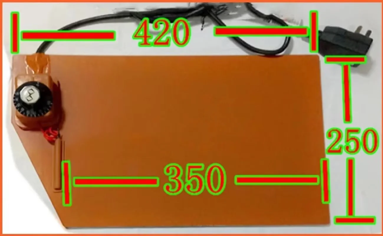 420*250mm220V Knob temperature control FPB split screen treasure,heating plate silicone heater pad element flexible element heat