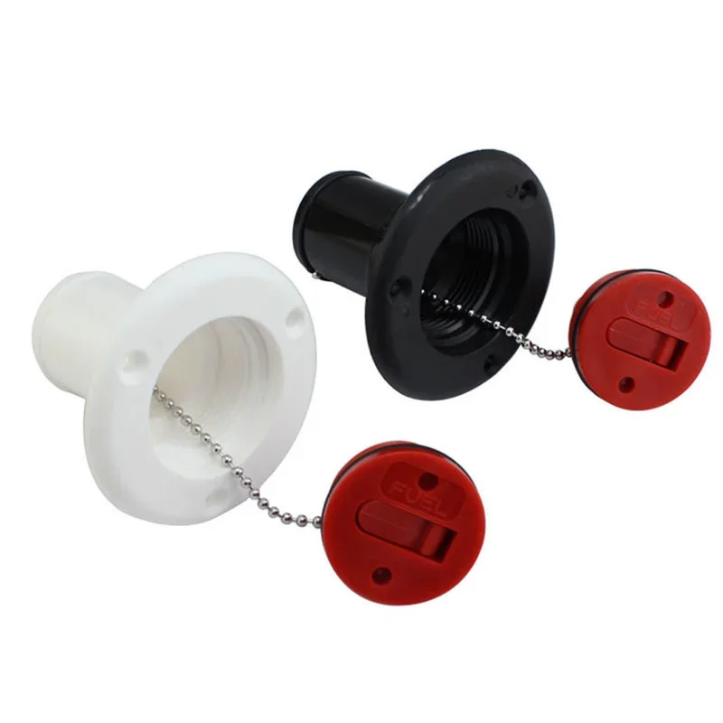 38mm Nylon Plastic Water Fuel Deck Filler Marine Hardware UV Stabilized Socket Boats Caravans Campers Truck Water Fille