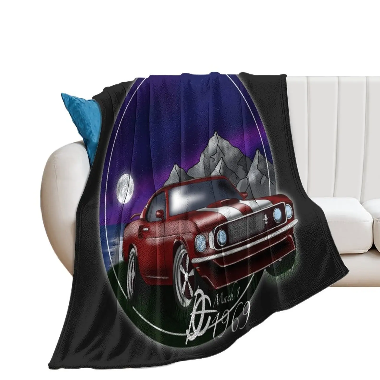 Ford Mustang 1969 Mach 1 Throw Blanket Luxury Throw wednesday Designers Blankets