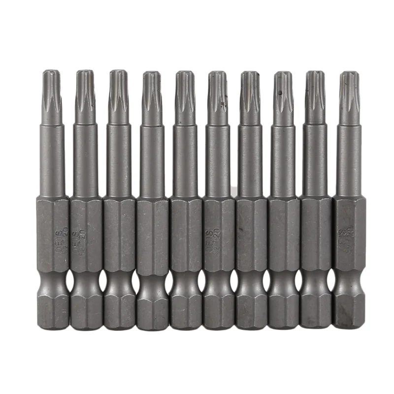

ABSS-6.3Mm Hexagon Shank 4Mm T20 Magnetic Tip Torx Screwdriver Bits 60 Pcs