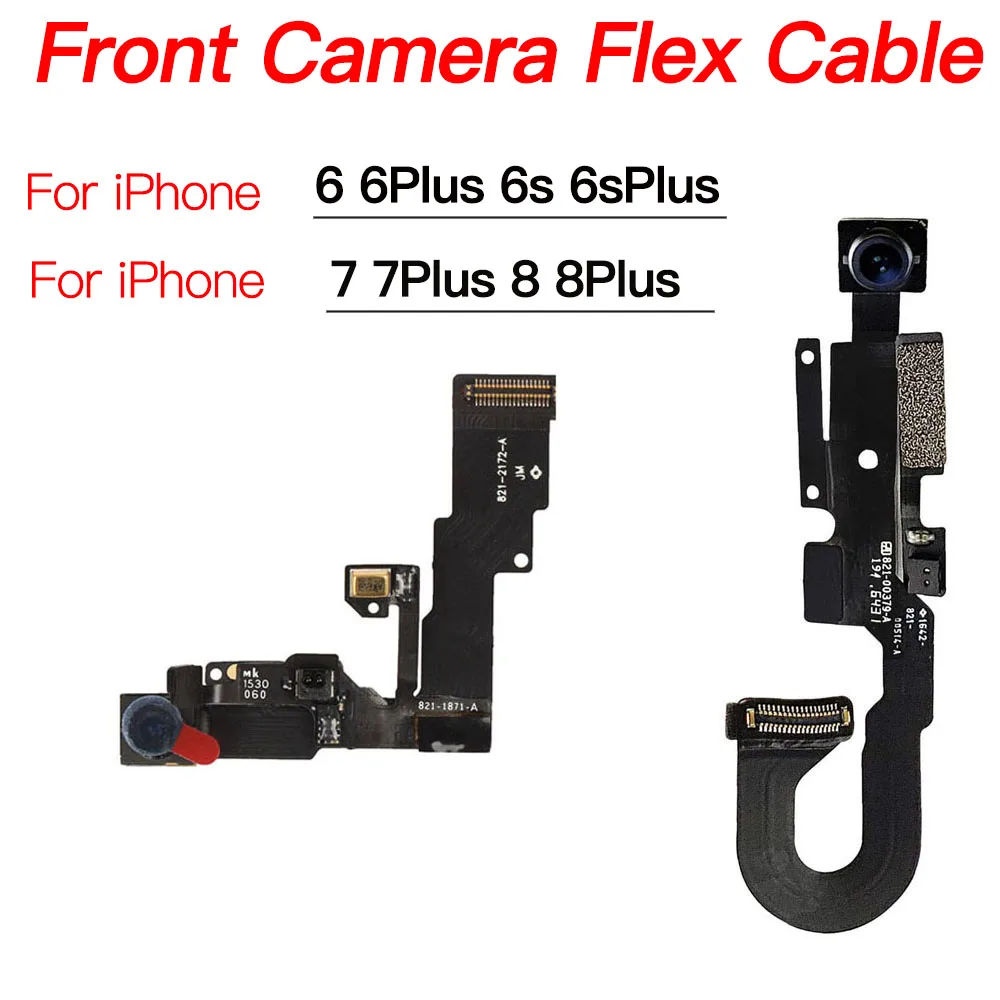 Face Front Camera Module Flex Cable With Sensor For iPhone 6 6P 6s 7 7P 8 Plus Repair Replacement Parts