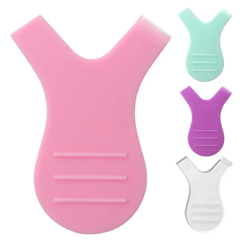 20/50 Uds Y Shap cepillo de pestañas de silicona peine limpio ordenado para mujer injerto extensión de pestañas herramienta de maquillaje de elevación mayorista