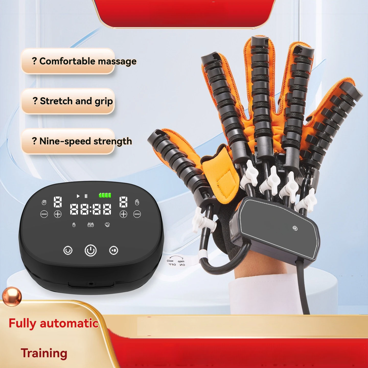Finger Rehabilitation Training Equipment Five-finger Stroke Hand Hemiplegia Massage Electric Rehabilitation Robot Gloves
