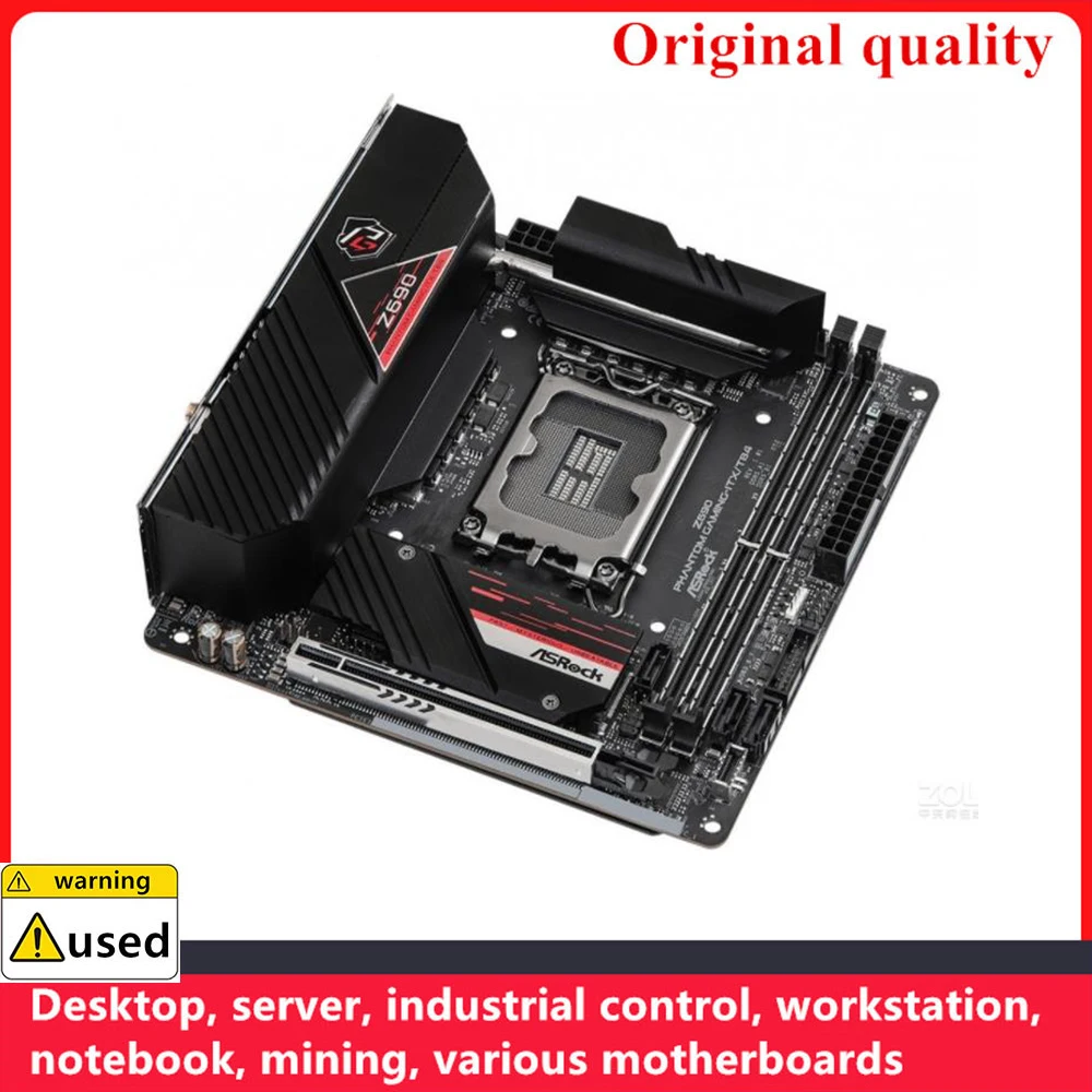 Used For ASROCK Z690 Phantom Gaming-ITX/TB4 Gaming-ITX MINI ITX Motherboards LGA 1700 DDR5 For Intel Z690 Desktop Mainboard