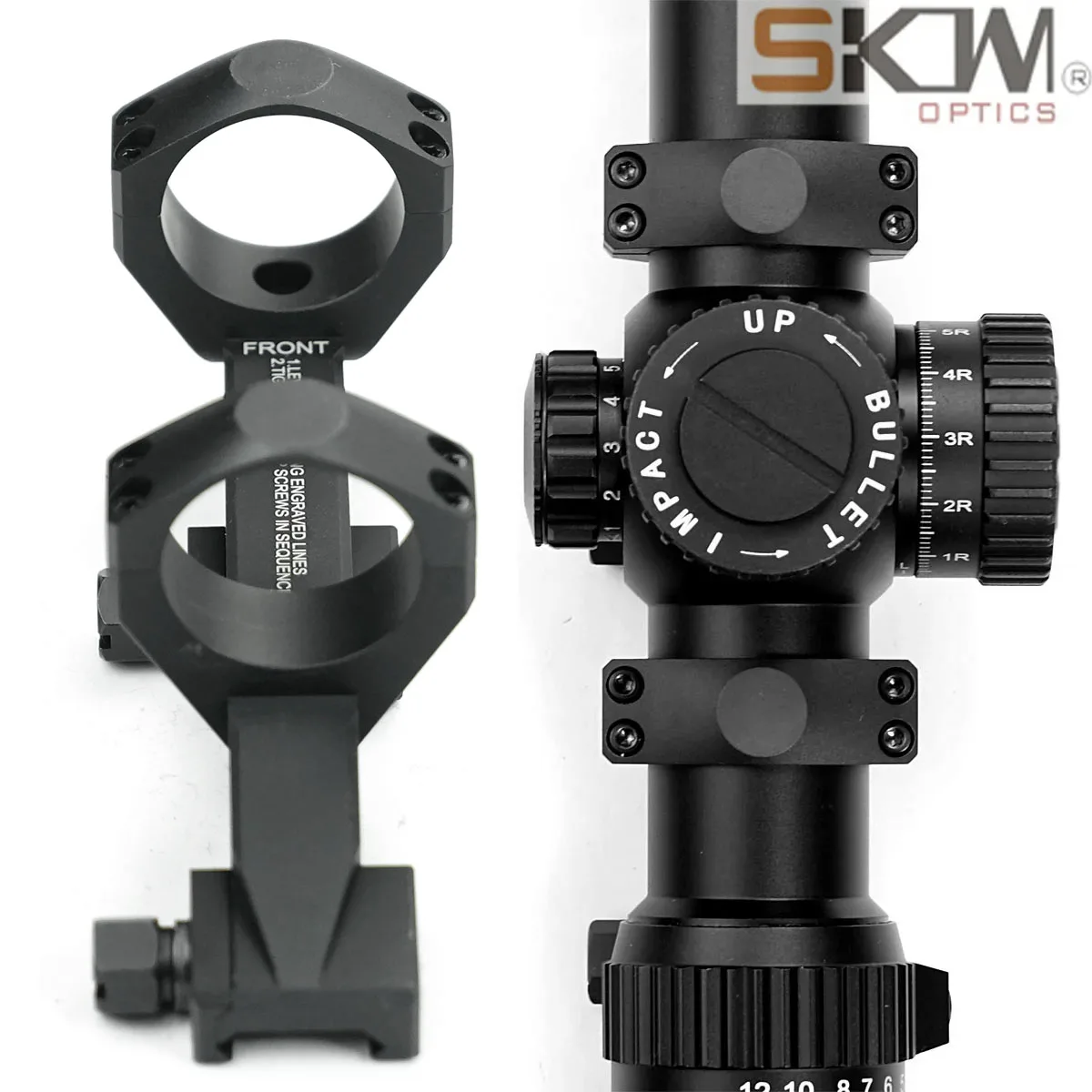 Imagem -06 - Âmbito Anéis Skwoptics34 mm Baixo Ar15 m4 Monte Cnc 1913 Picatinny Trilhos