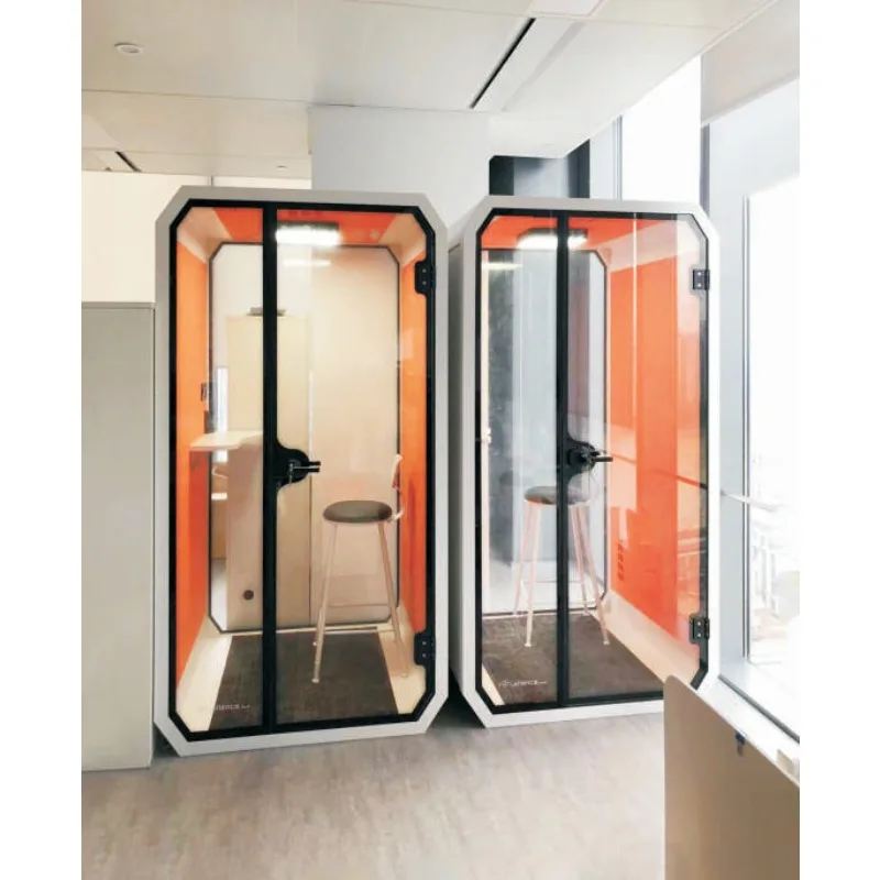 Modern Movable Indoor/Outdoor 35dB Soundproof Prefabricated Telephone Booth